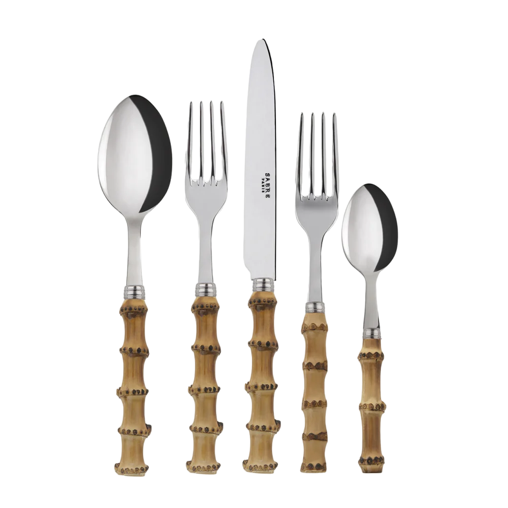 Bamboo 5 Piece Cutlery Set