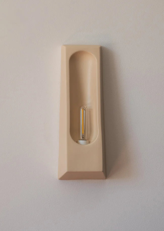 Alcove Sand Ceramic Wall Light