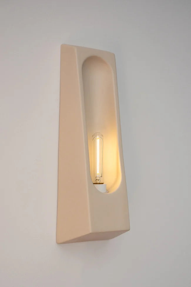 Alcove Sand Ceramic Wall Light