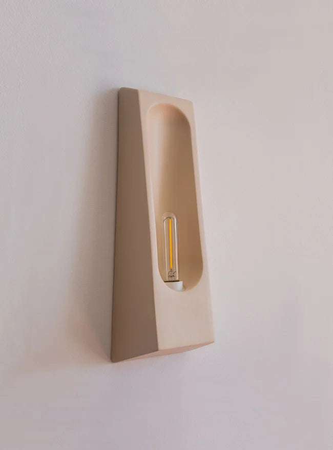 Alcove Sand Ceramic Wall Light