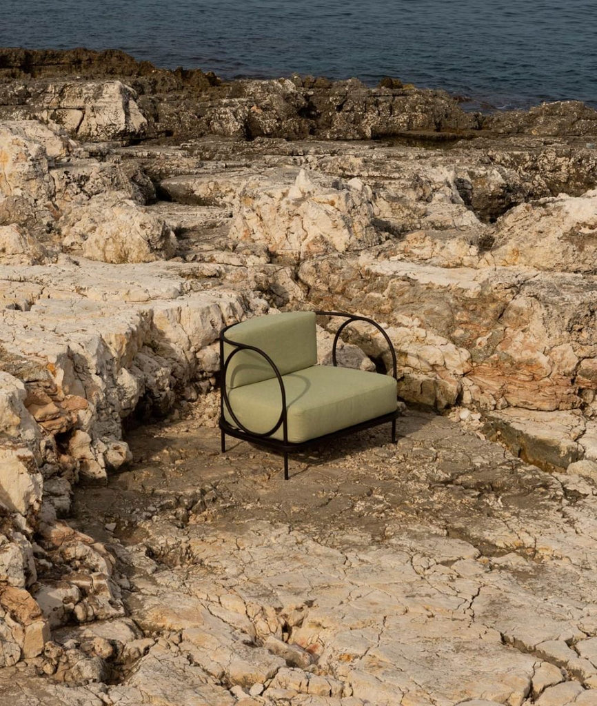 Ariete Iron Armchair In Bronze