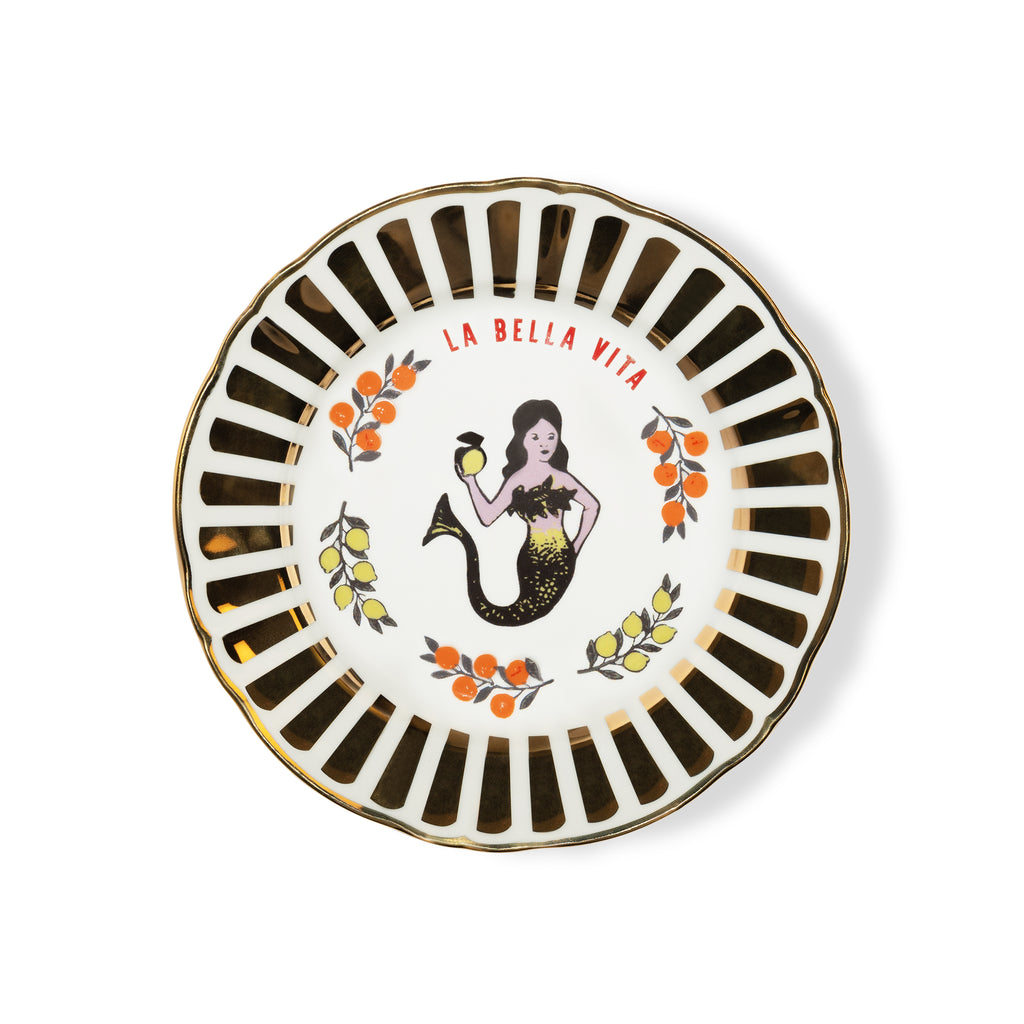 Bitossi Dessert plate Mermaid