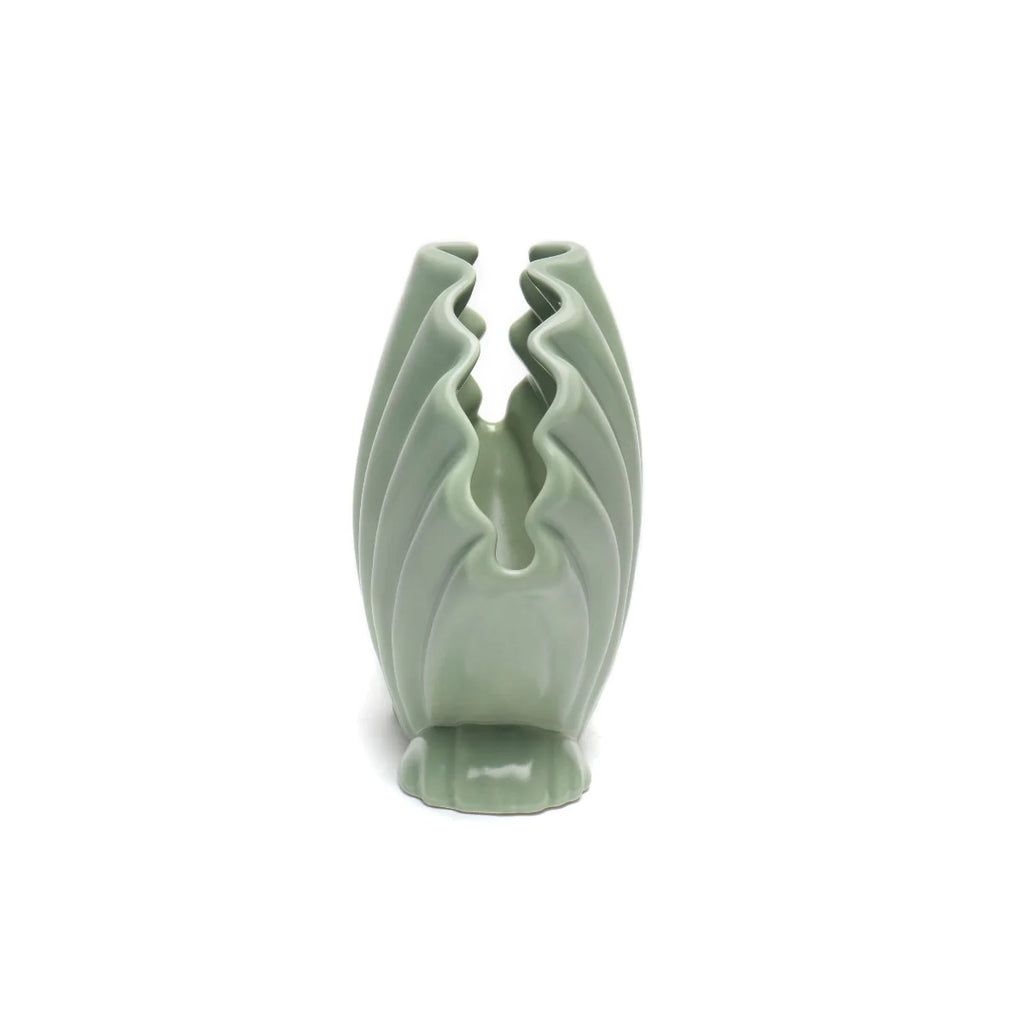 Bitossi Green Conchiglia Vase