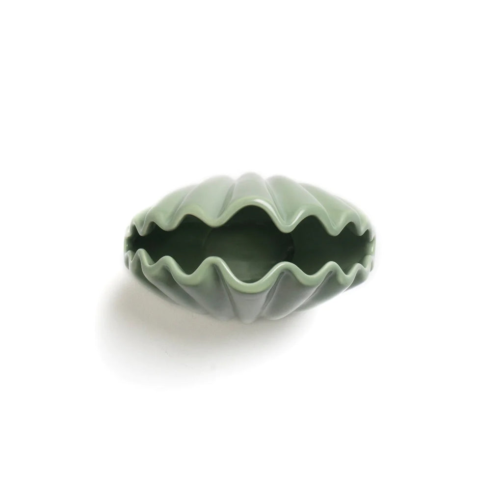 Bitossi Green Conchiglia Vase