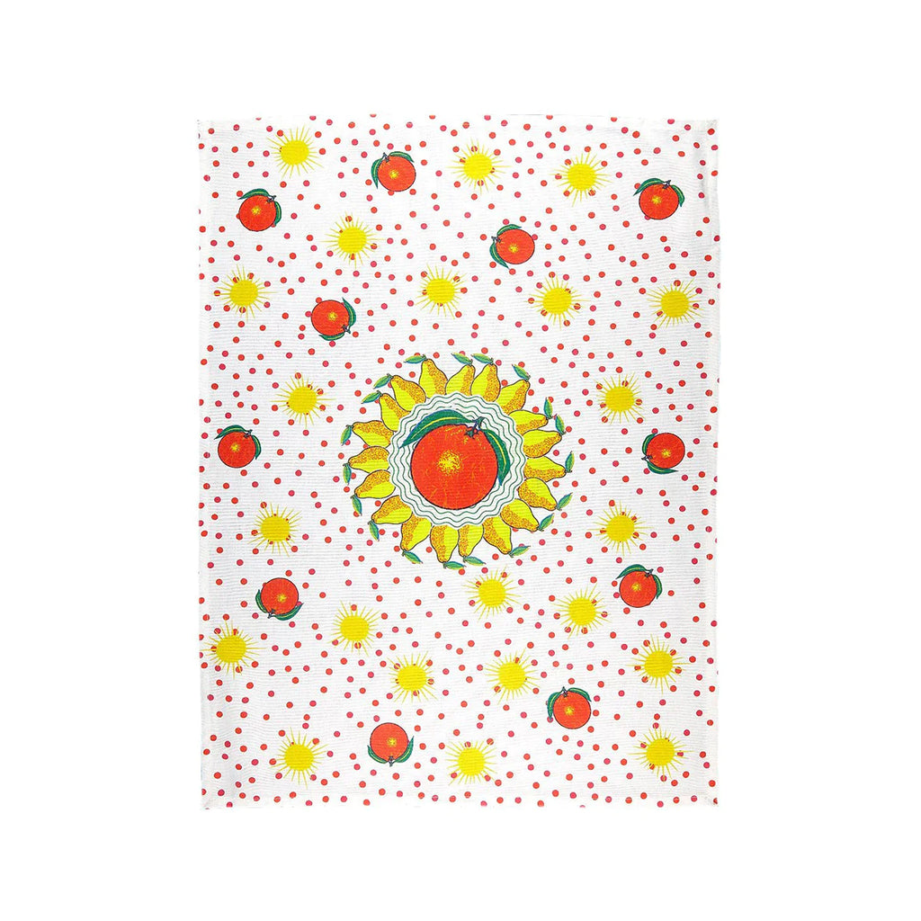 Bitossi Tea Towel Pear - Orange Subject