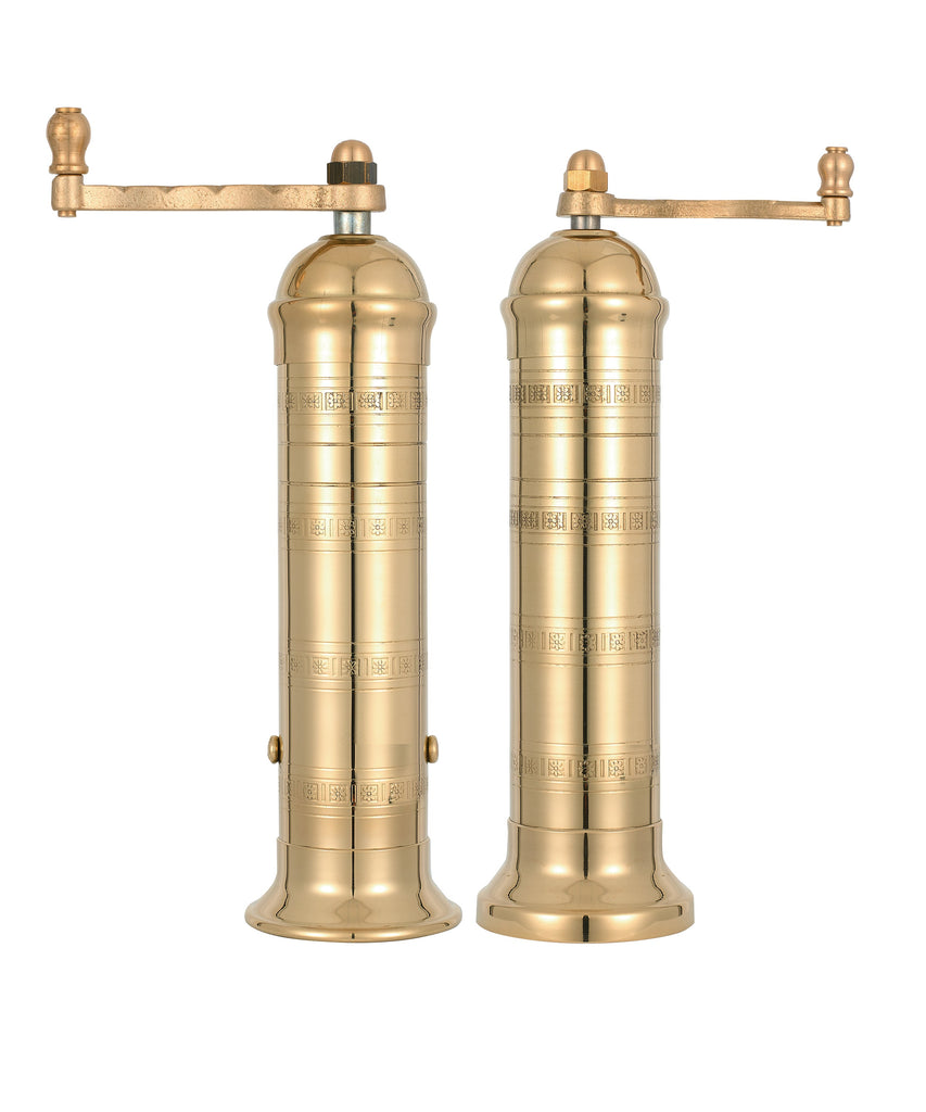 Brass salt and pepper mill 