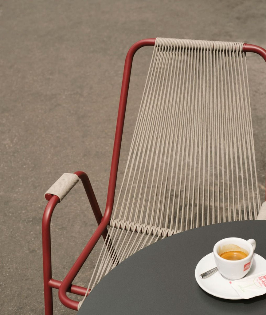 Coco Armchair In Steel And Rope