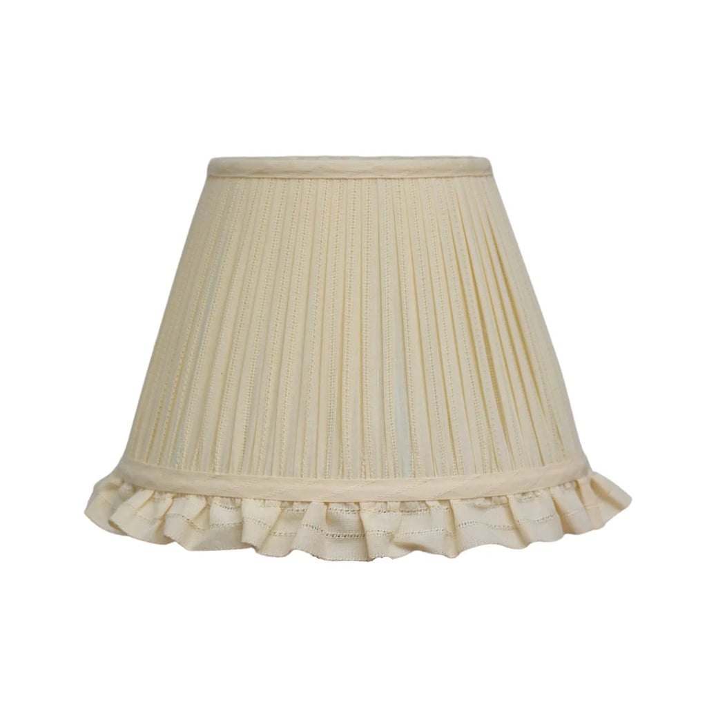 Cream Embroidered Stripe Lampshade