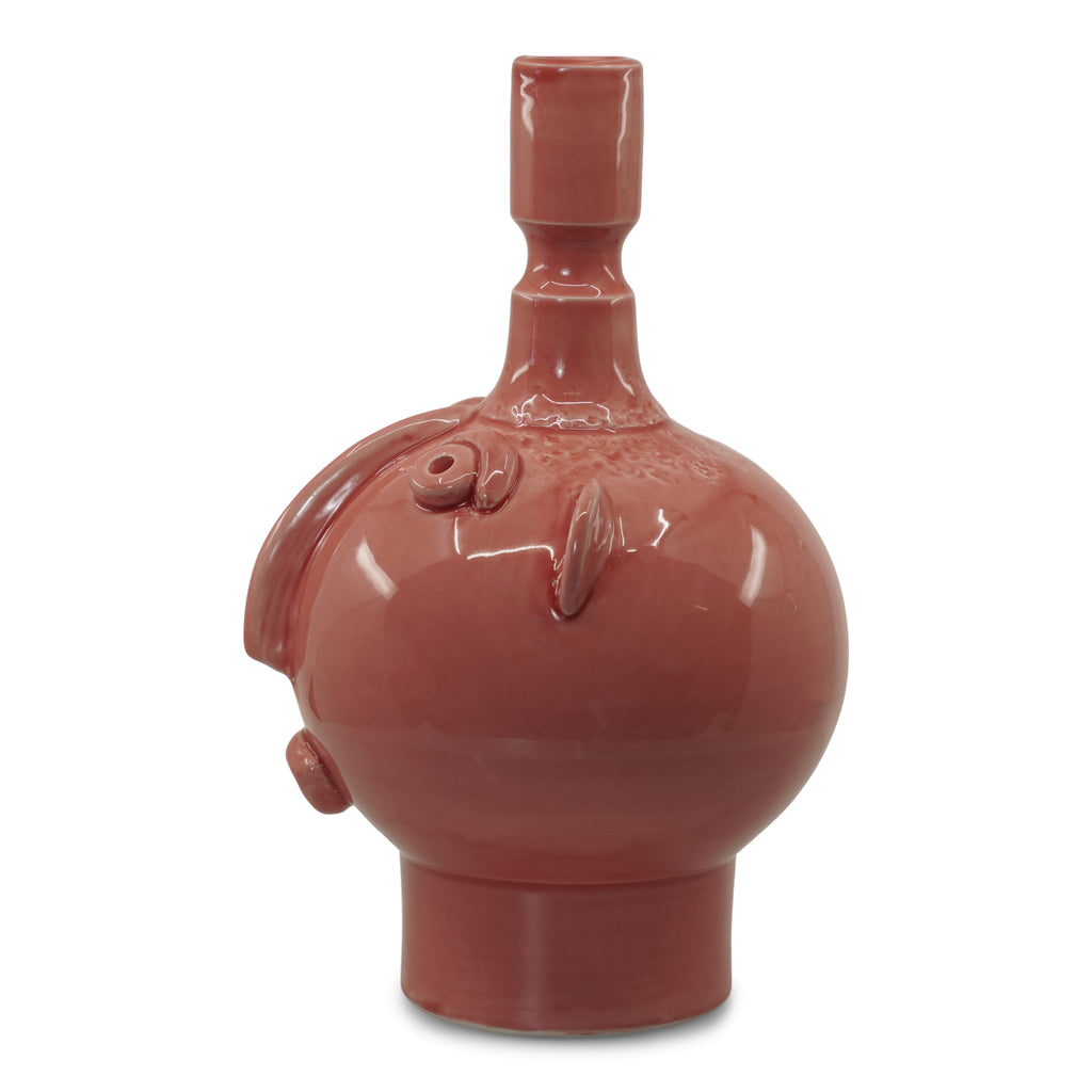 Sicilian Ceramic Head Candle Holder