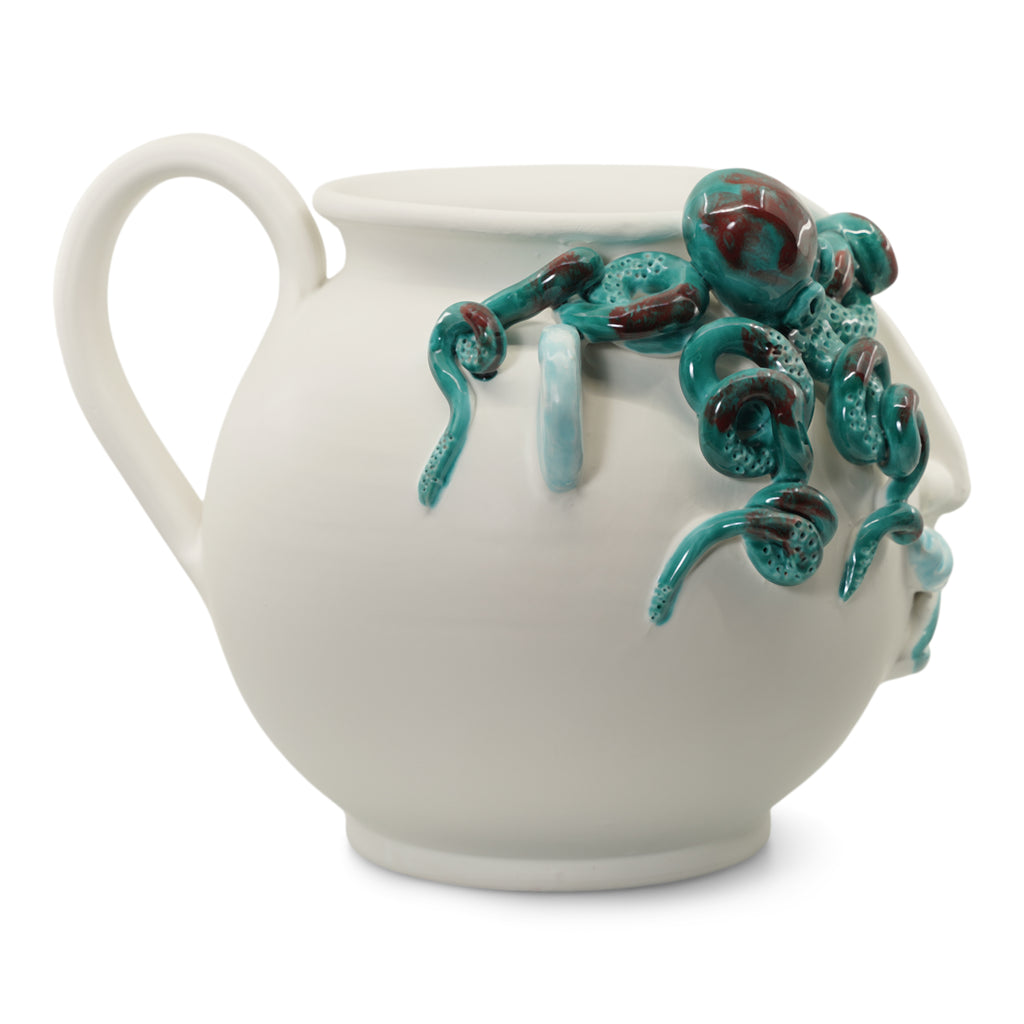 Large Octopus Head Pitcher