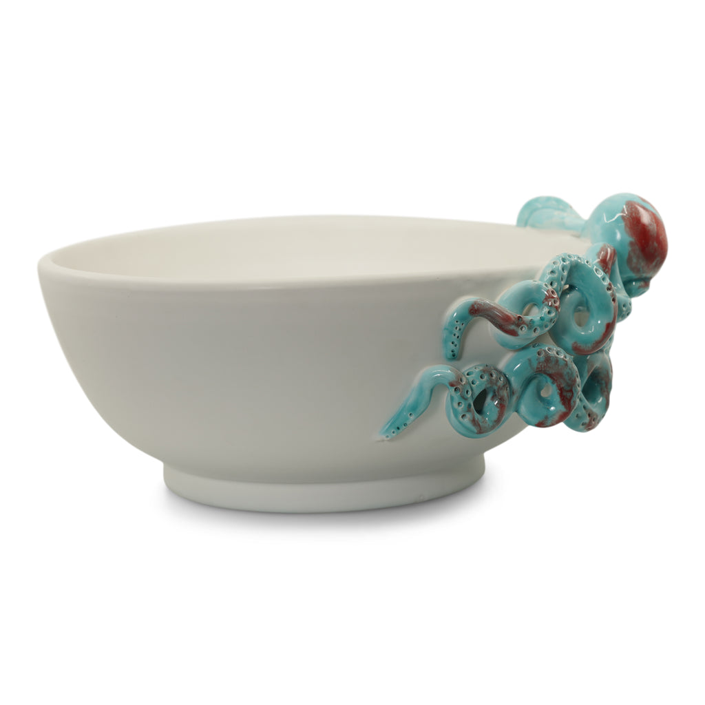 Round Octopus Serving Bowl