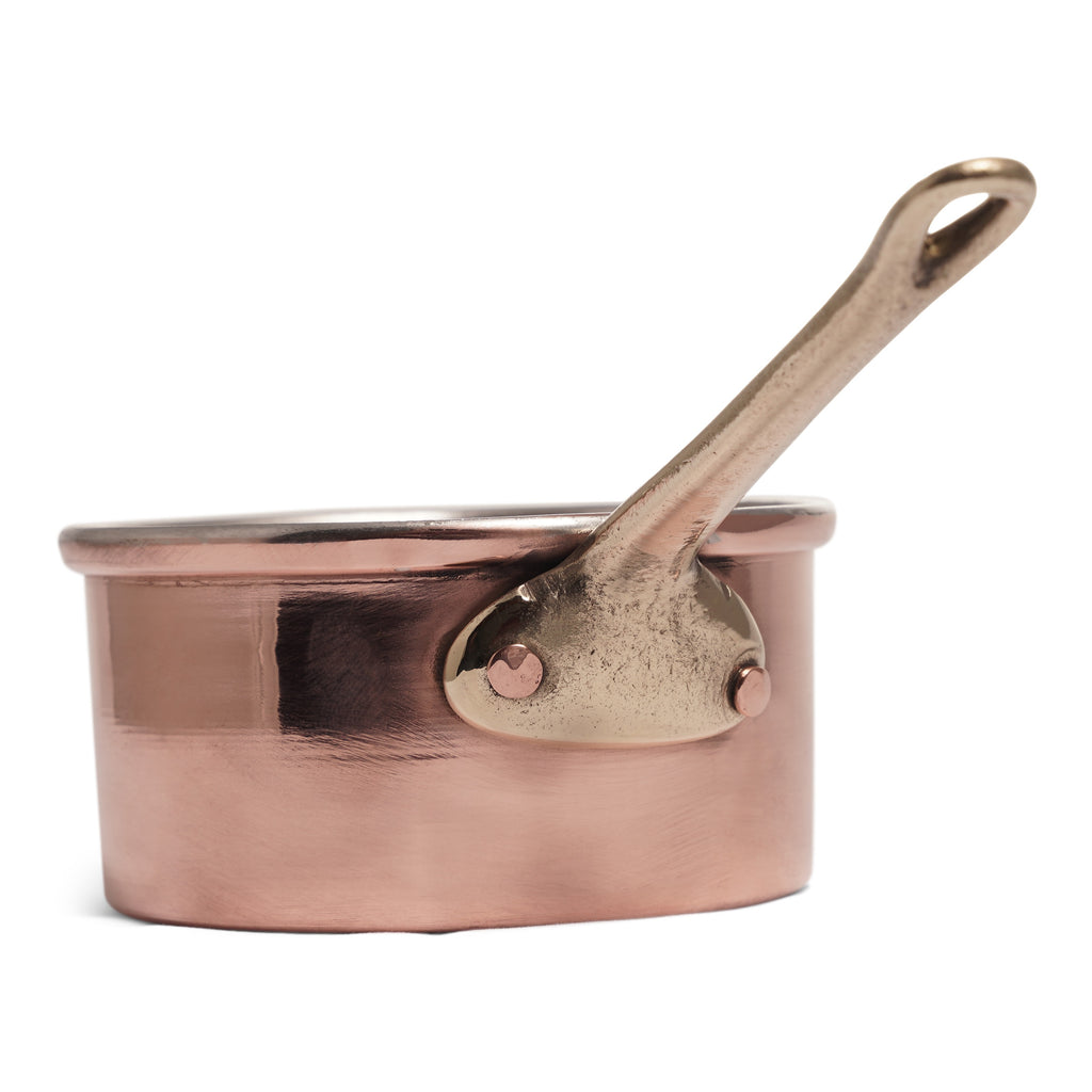 Navarini Rame copper souffle moulds with 1 handle