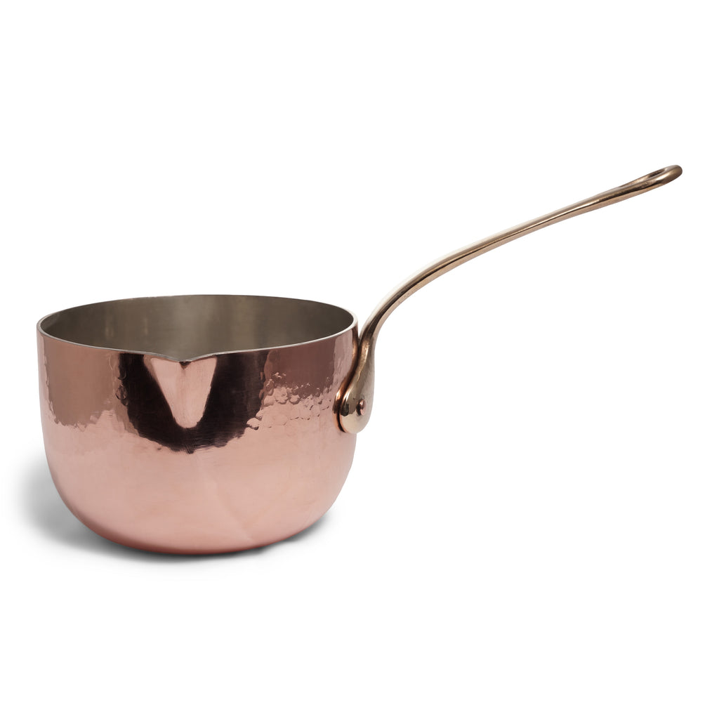 Navarini Rame copper milk pourer saucepan