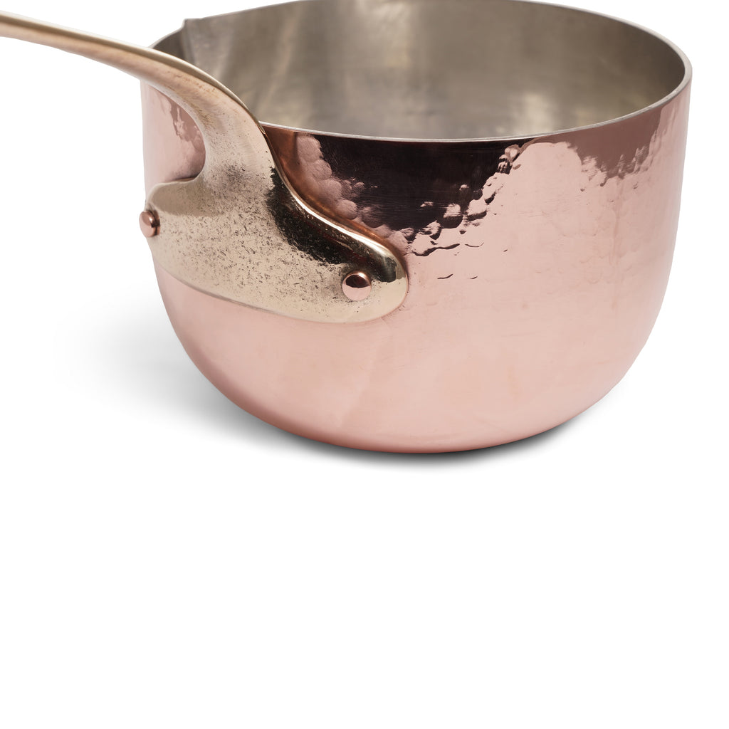 Navarini Rame copper milk pourer saucepan