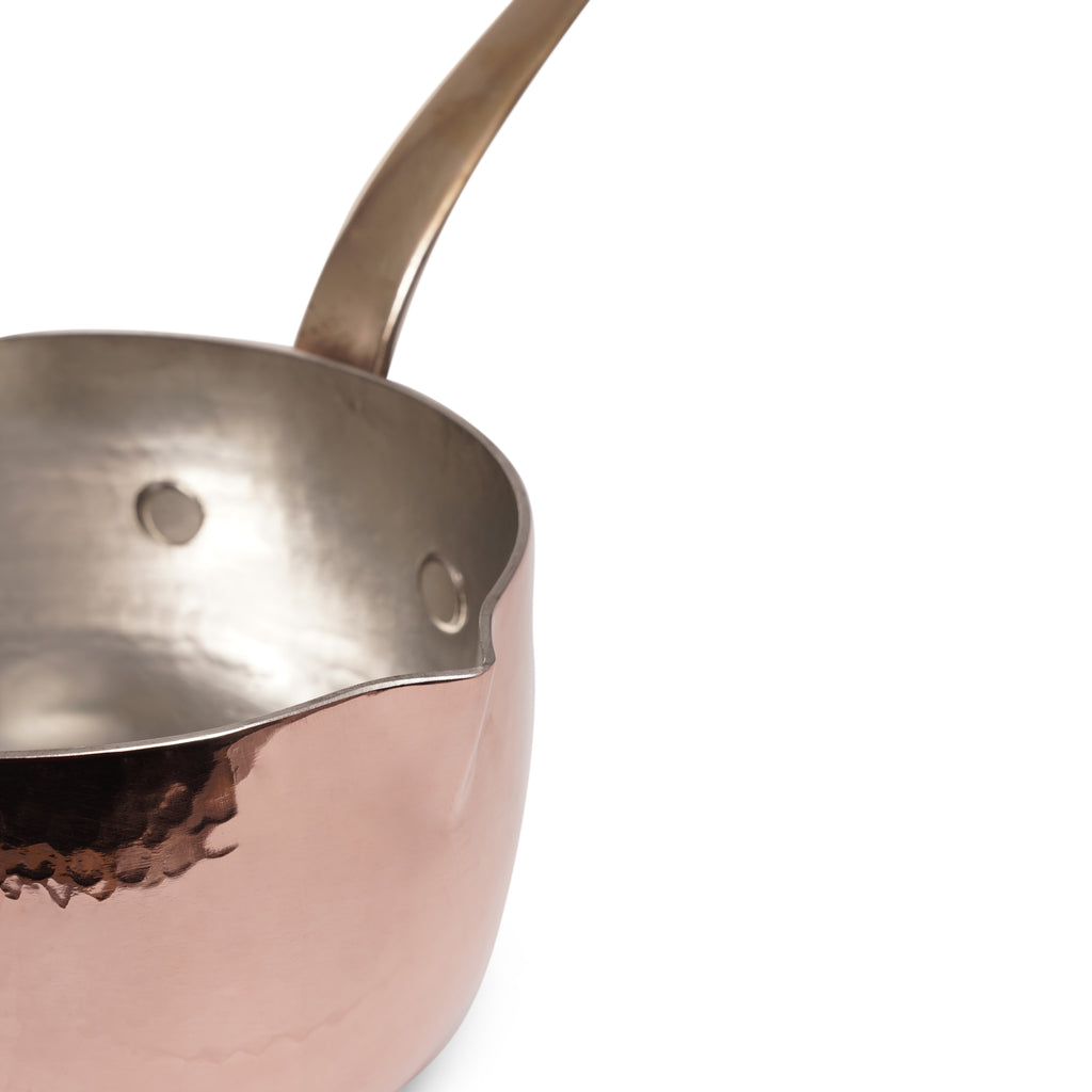 Navarini Rame copper milk pourer saucepan