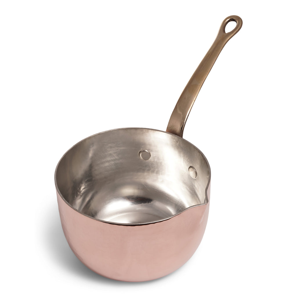 Navarini Rame copper milk pourer saucepan