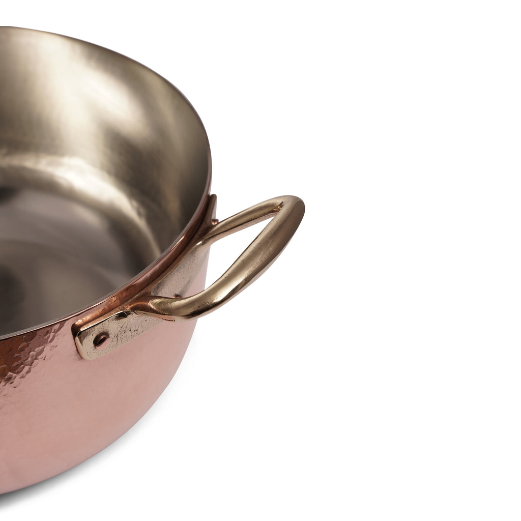 Navarini Rame copper 26cm 2 handled Saucepan With Lid