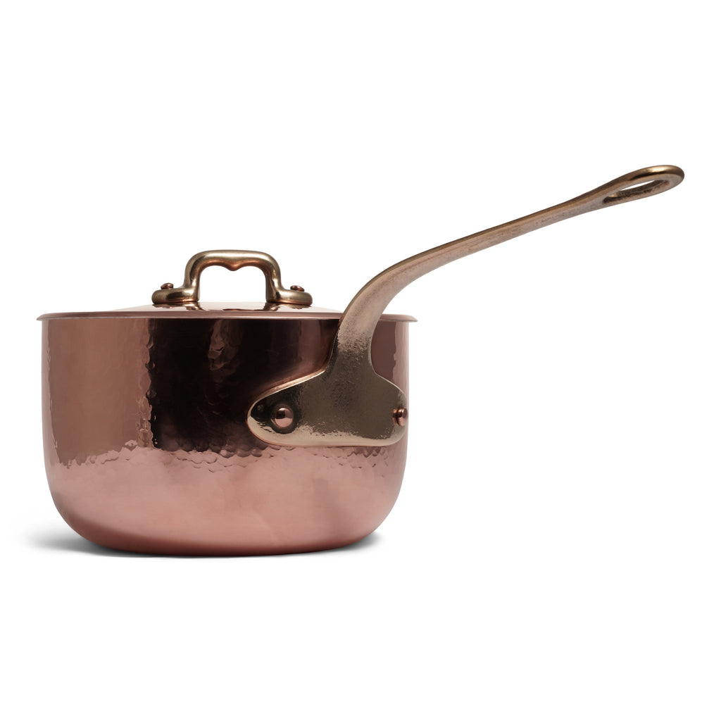 Navarini Rame Copper 1 handle Saucepan With Lid