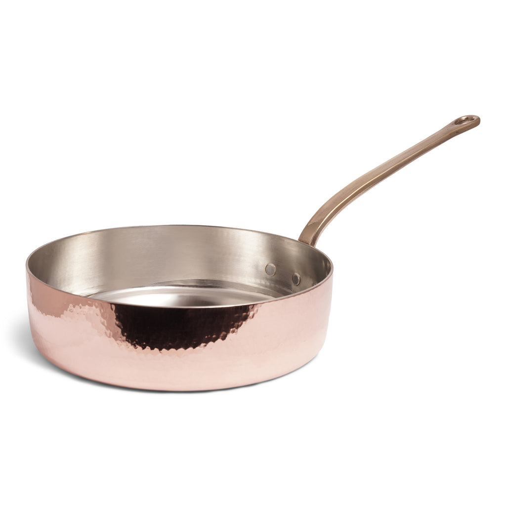 Navarini Rame 26cm Copper Sauté Pan with Copper Lid