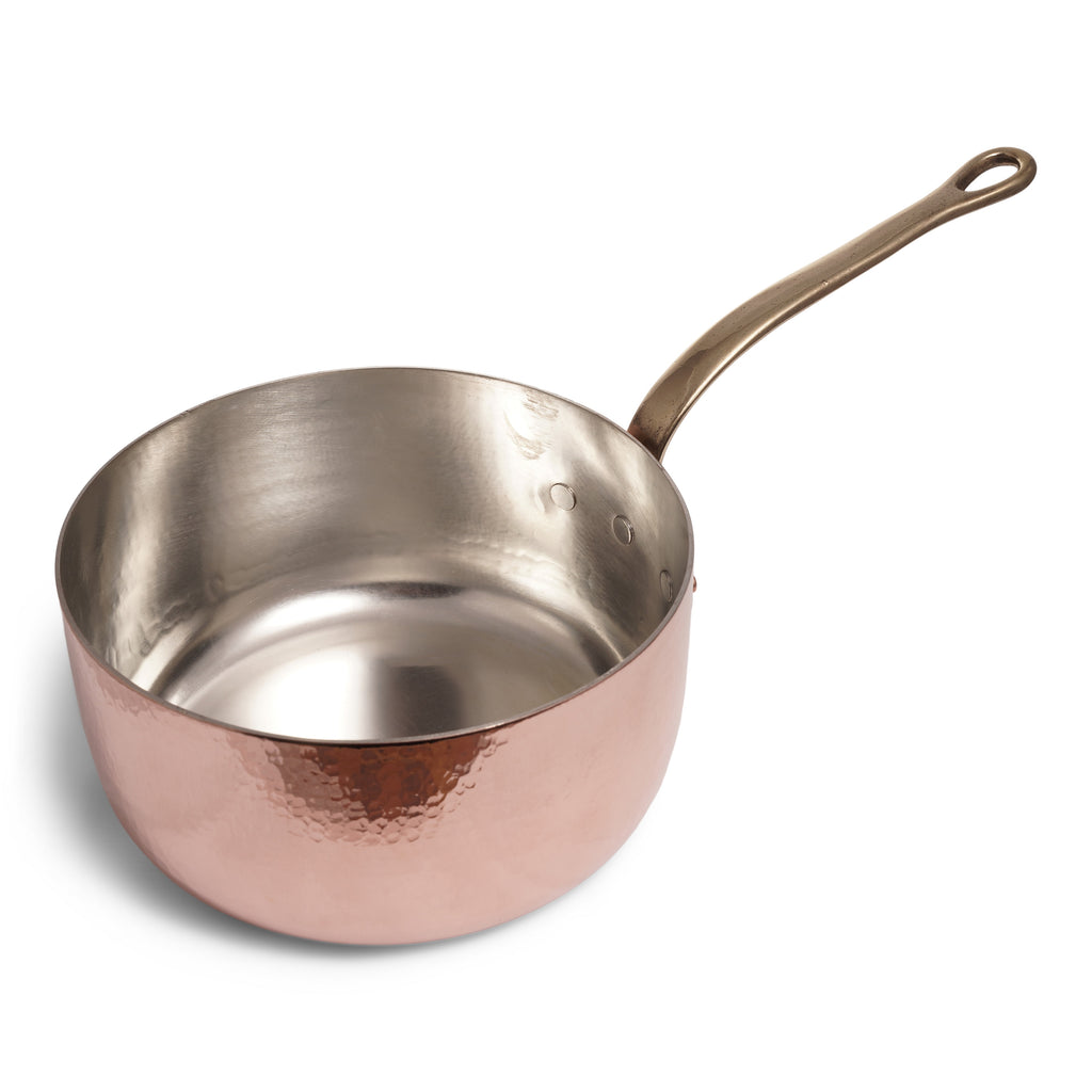 Navarini Rame Induction Copper 22cm Saucepan With Lid