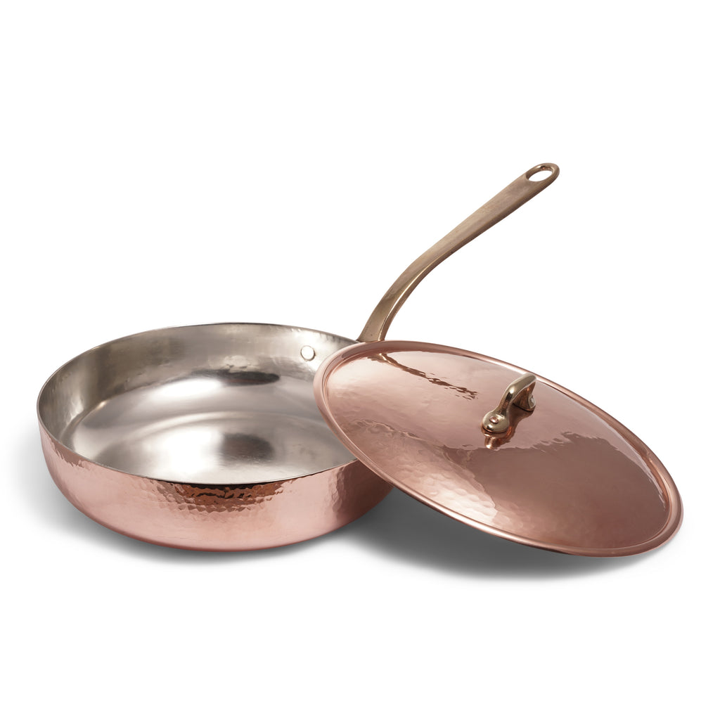 Navarini Rame induction 26cm copper frypan with lid