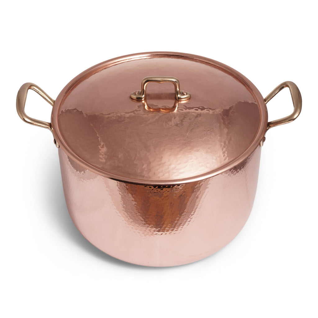 Navarini Rame 30cm Copper Stockpot With Lid