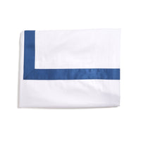 Aida Duvet Cover White/Airforce Blue