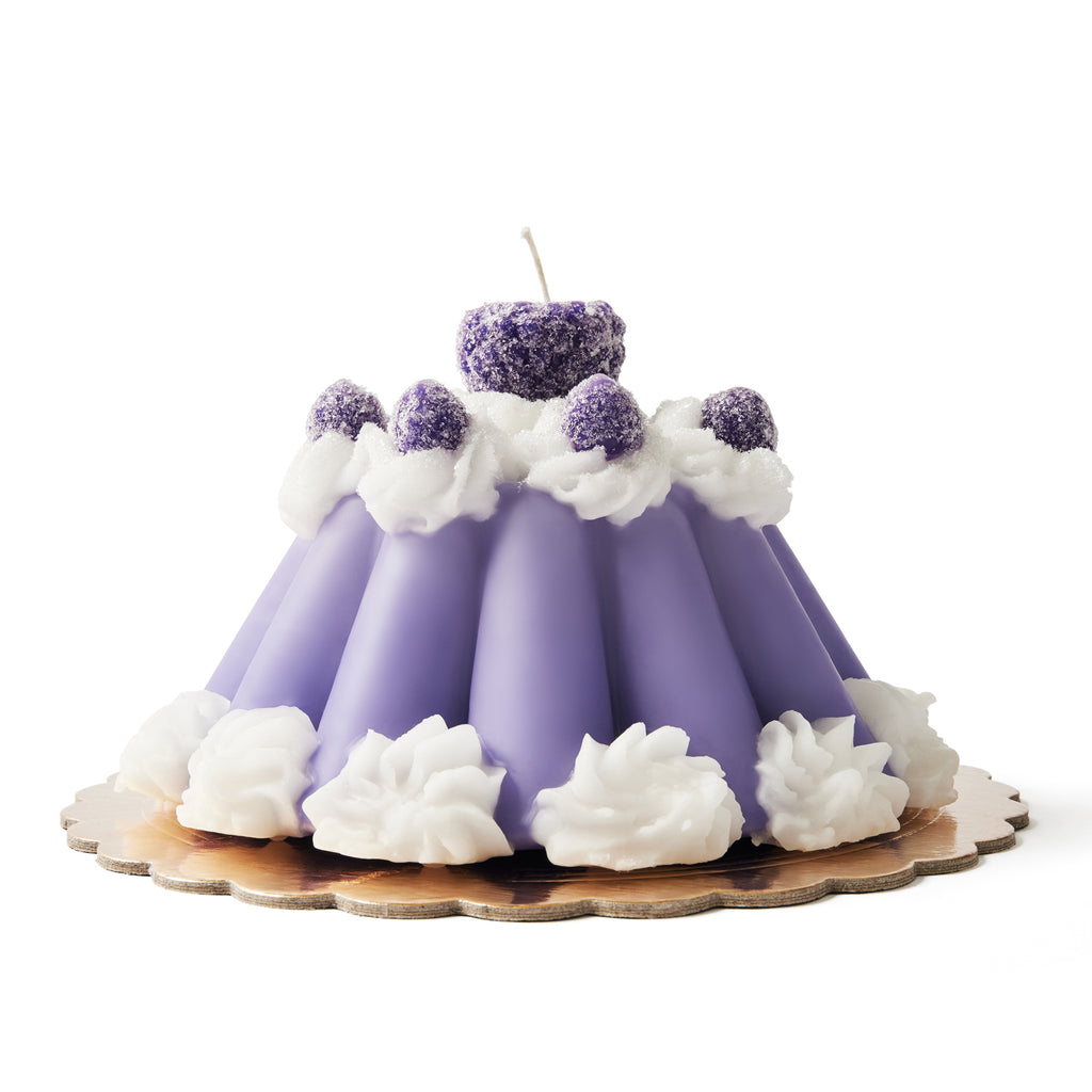 Purple Cake Candle