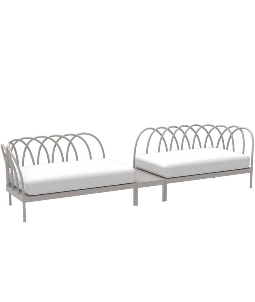 Les Arcs Sofa In Aluminium In Left And Right End Module Structure