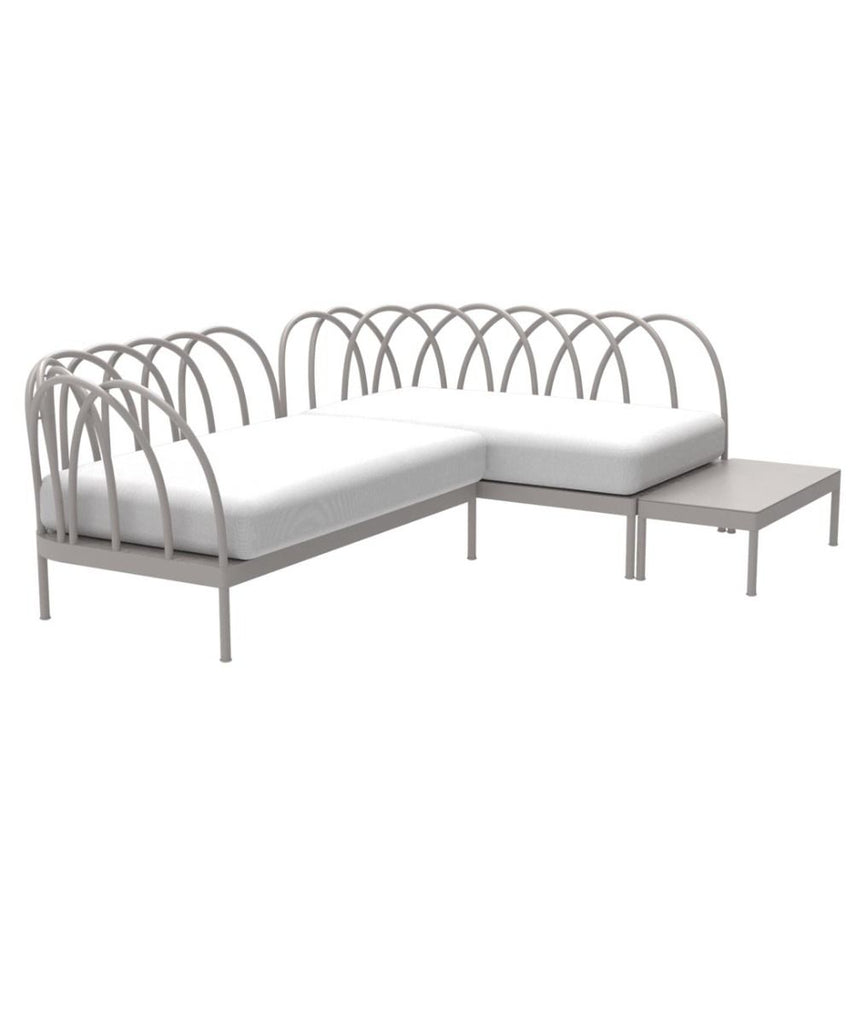 Les Arcs Sofa In Aluminium In Left And Right End Module Structure