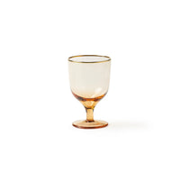 Bitossi Set 6 Water Goblets with Gold Rim – Cipri