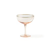 Bitossi Set 6 Champagne Goblets with Gold Rim – Cipri