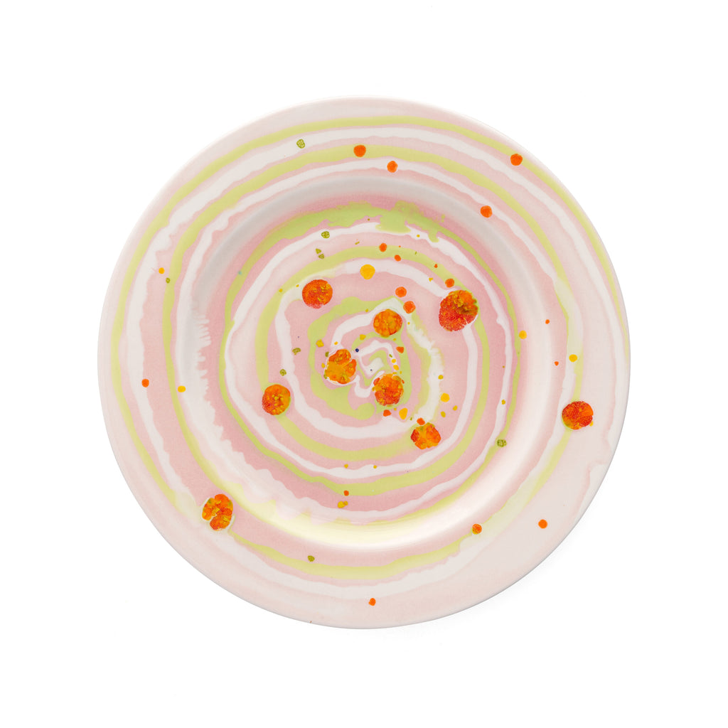 Spring Spiral Dinner Rim Plate