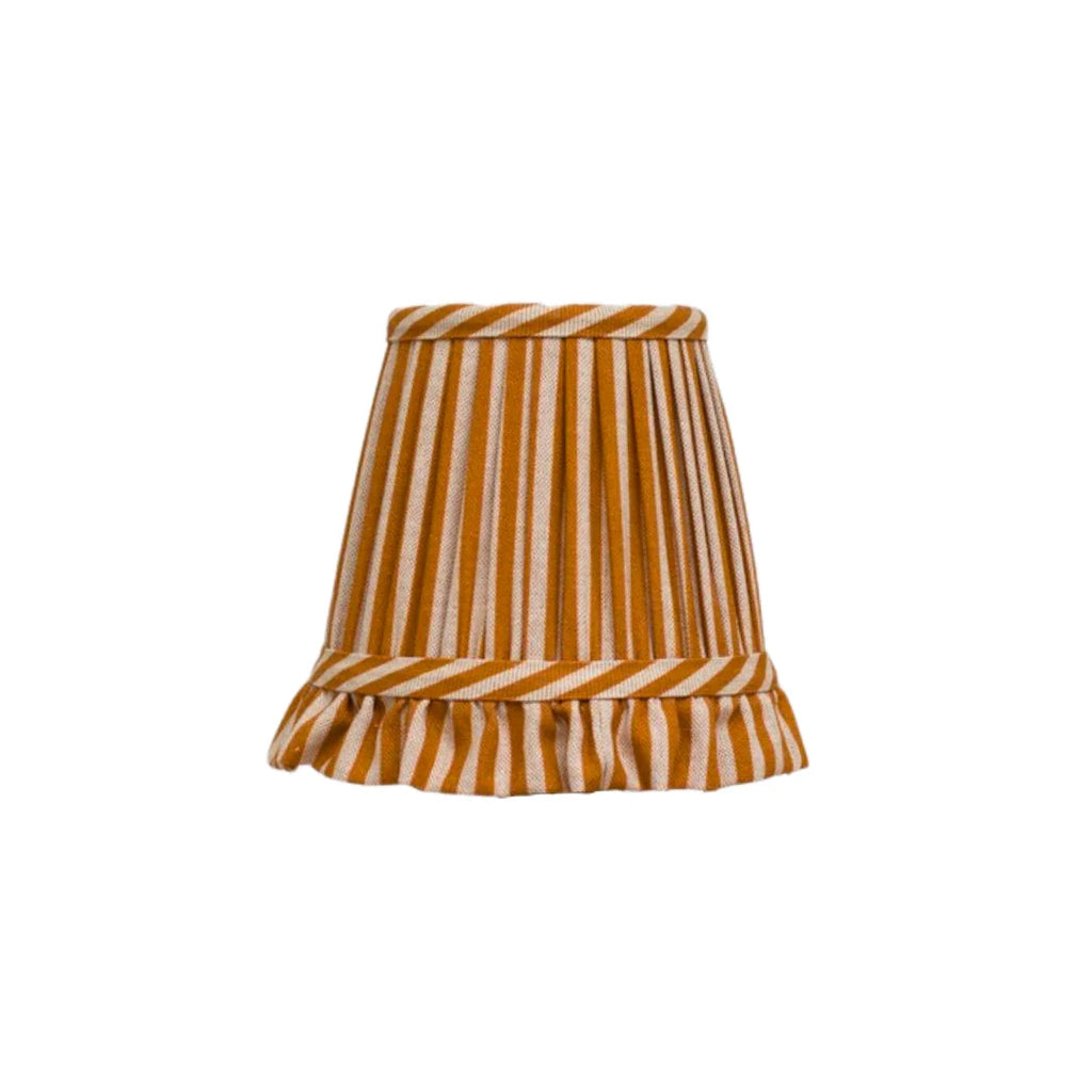 Striped Ochre Lampshade