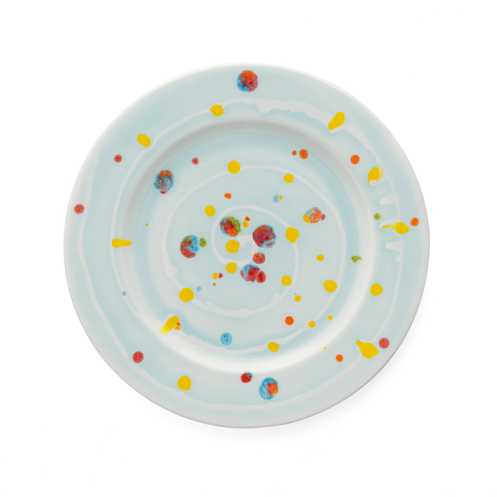 Summer Spiral Dinner Rim Plate