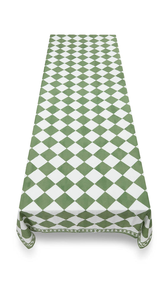 Summerill & Bishop Claridge's Check Linen Tablecloth