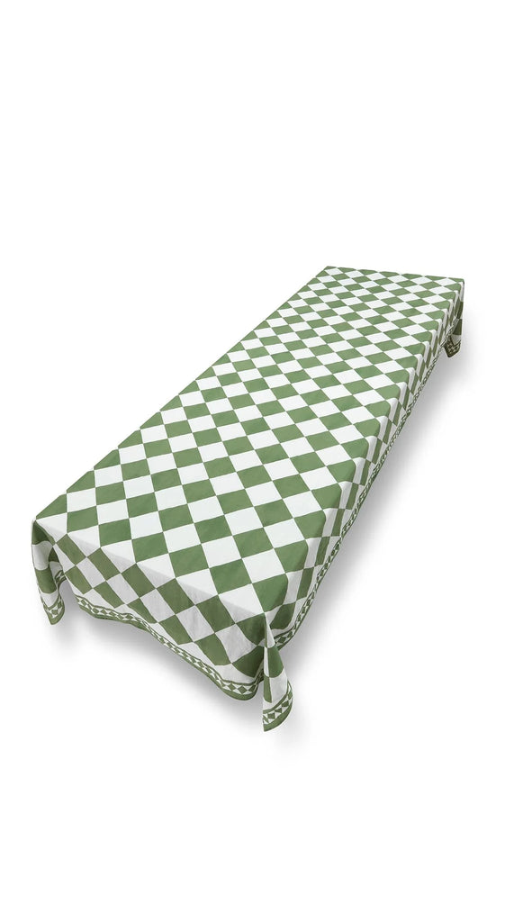 Summerill & Bishop Claridge's Check Linen Tablecloth