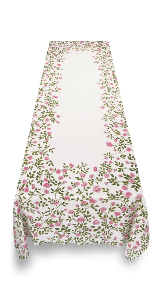 Summerill & Bishop Jardin Des Roses Linen Tablecloth