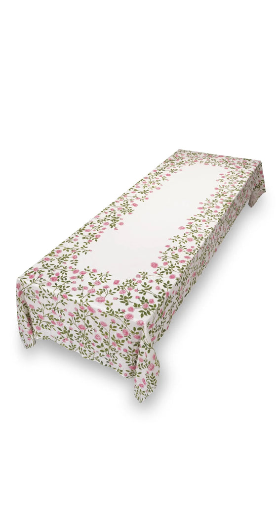 Summerill & Bishop Jardin Des Roses Linen Tablecloth