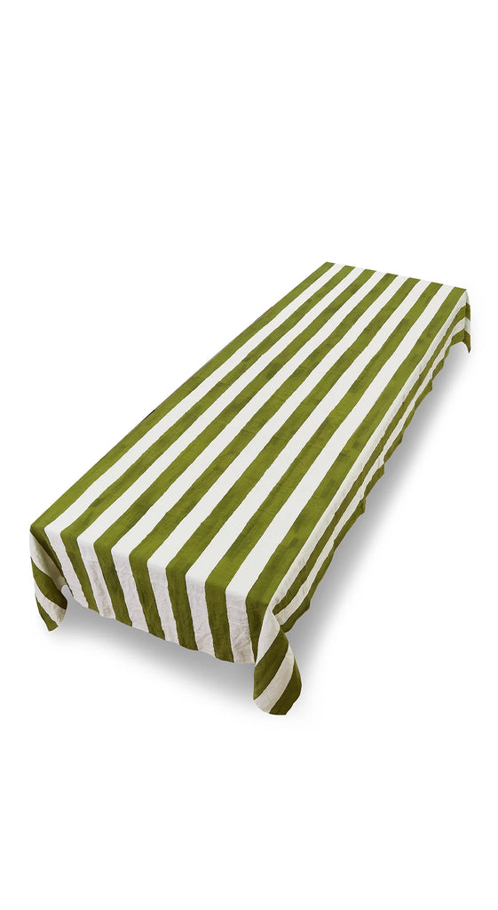 Summerill & Bishop Striped Linen Tablecloth