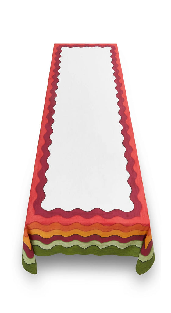 Summerill & Bishop Winter Rainbow Linen Tablecloth