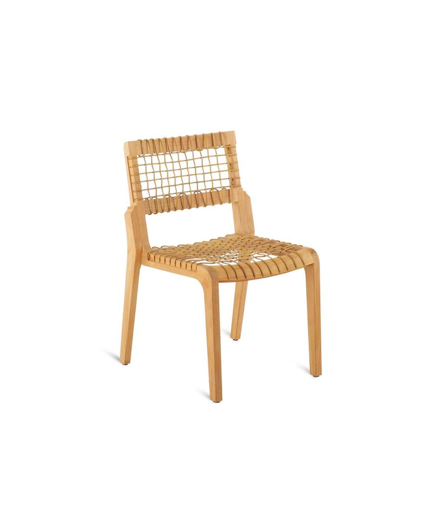 Synthesis Chair In Teak And Waprolace