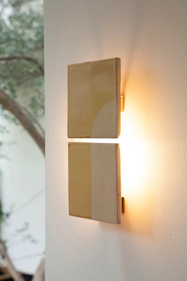 Tiles Door J Ceramic Wall Light