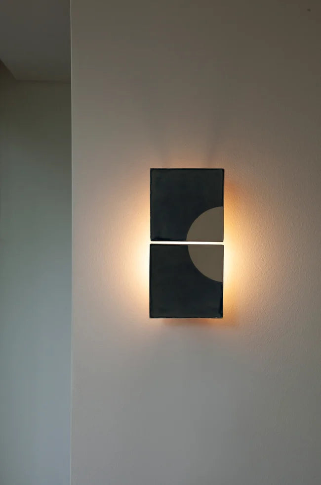 Tiles Moon B Ceramic Wall Light