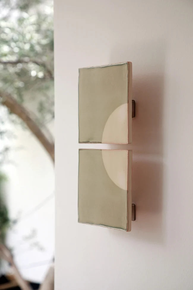 Tiles Moon V Ceramic Wall Light