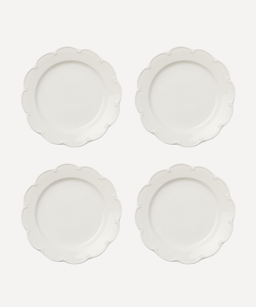 Rebecca Udall Olivia scalloped crockery plate white