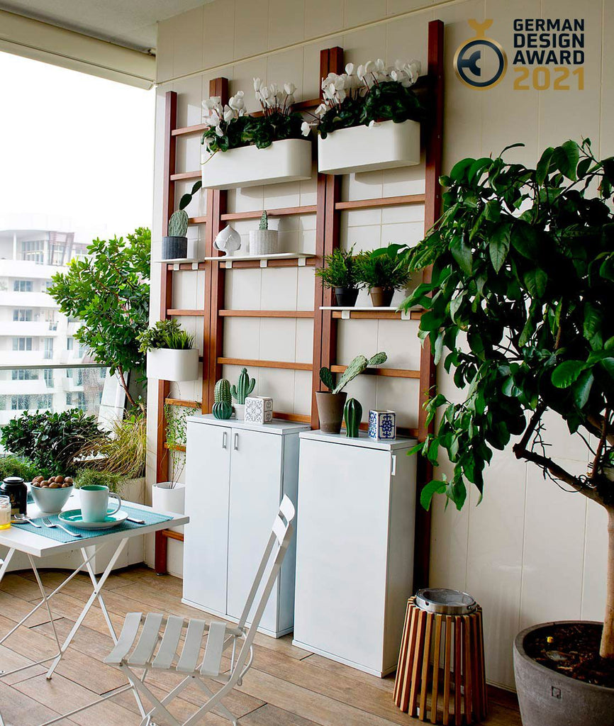 Urbn Balcony Ladder In Iroko