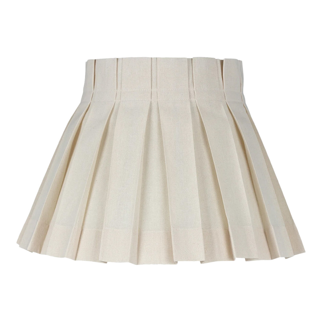 Calico box pleat, Cream