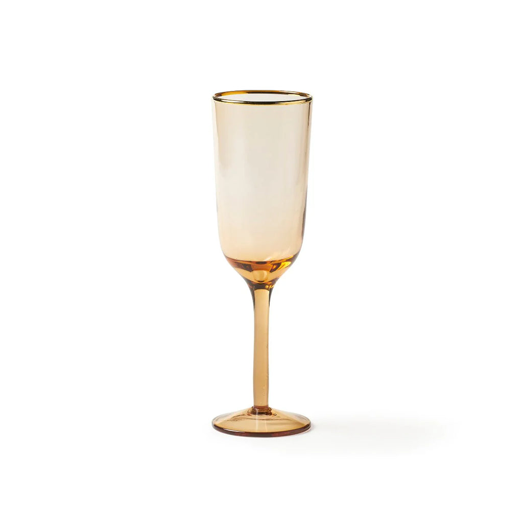 Bitossi Set 6 Flutes Goblets with Gold Rim – Cipri