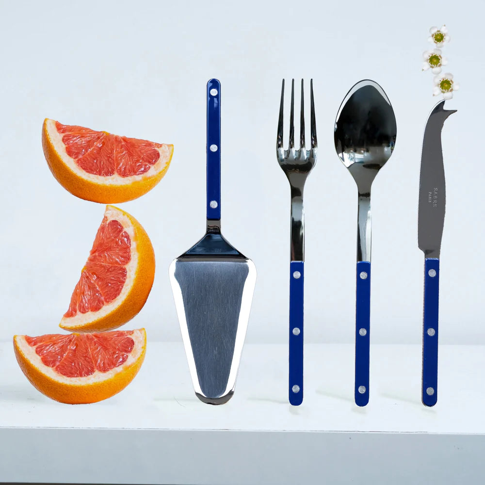 Bistro Shiny Solid, Navy Blue, Serving Set